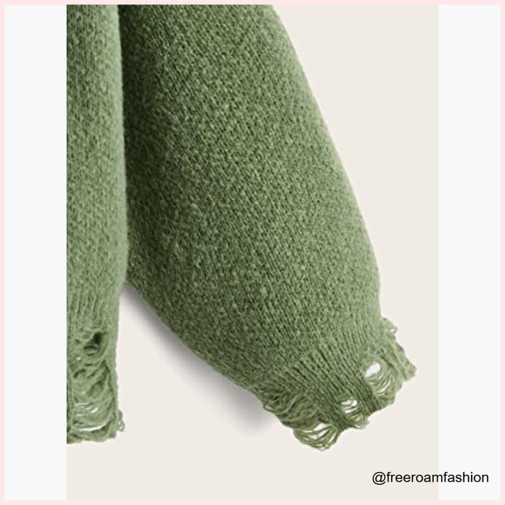 Oversized Skeleton Pattern Pullover Sweater, Long… - image 2